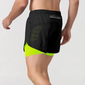 Men's 2-in-1 Quick-Dry Running & Training Shorts