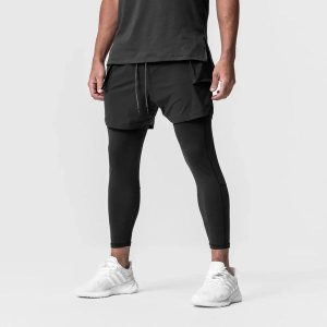 FlexFit 2-in-1 Men's Dri-Fit Compression Legging Shorts