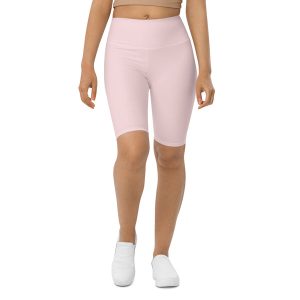 Pastel Pink High-Rise Biker Shorts