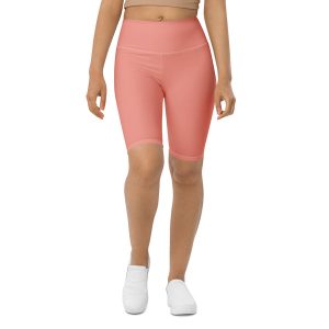 Pink High-Rise Biker Shorts