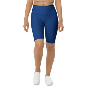 Royal Blue High-Rise Biker Shorts