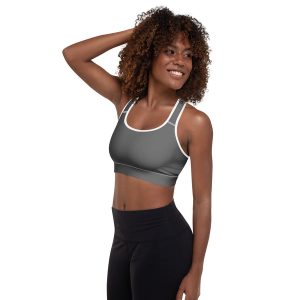 Grey Padded Sports Bra
