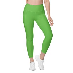Kelly Green Leggings with pockets