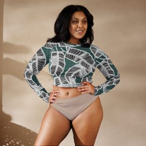 Olivia Long-Sleeve Crop Top