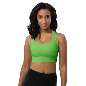Kelly Green Longline Sports Bra