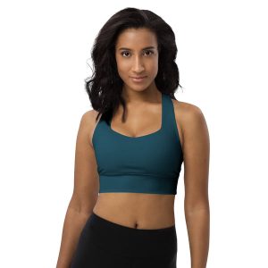 Petrol Recycled Longline Sports Bra