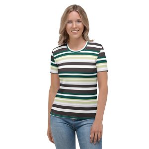Women's forest striped T-shirt