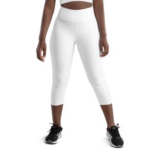 White Yoga Capri Leggings