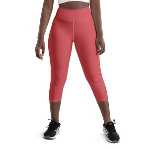 Rose Gold Yoga Capri Leggings