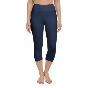 Navy Yoga Capri Leggings