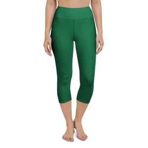 Green Yoga Capri Leggings