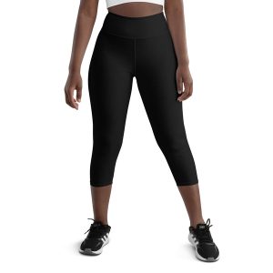 Black High-Rise Capri