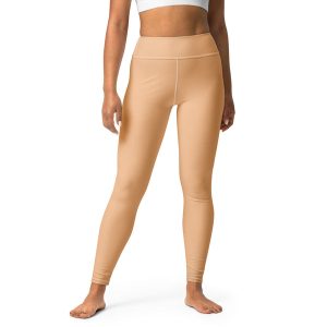Beige High-Rise Yoga Leggings