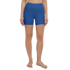 Royal Blue High-Rise Yoga Shorts