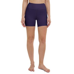 Dark Purple Yoga Shorts