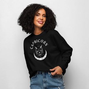 Capricorn Women’s organic crew neck sweatshirt